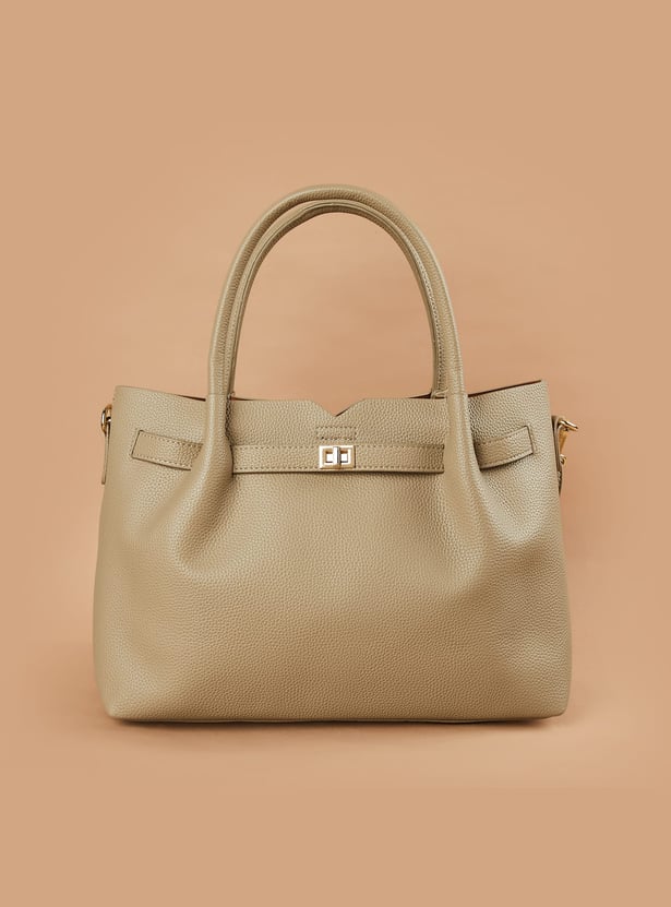 CODE Textured Handheld Bag with Pouch