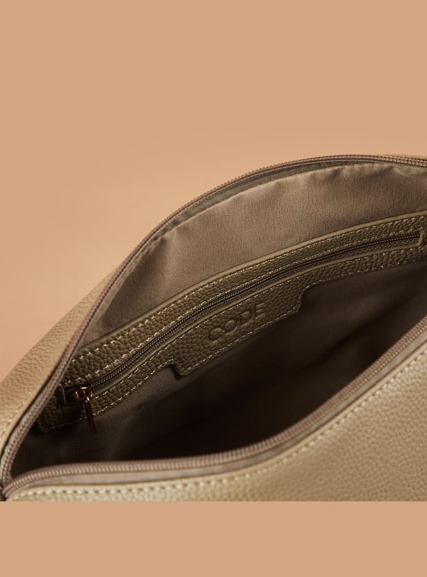 CODE Textured Handheld Bag with Pouch