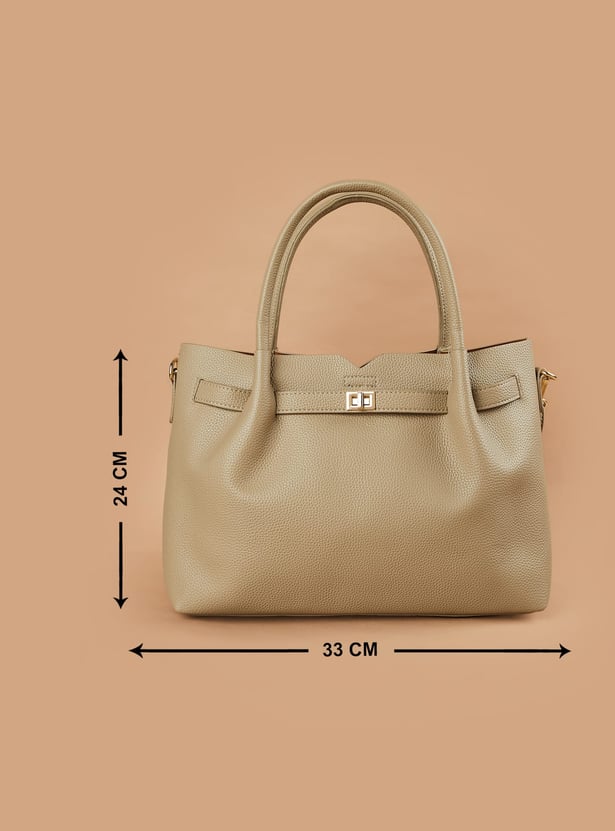 CODE Textured Handheld Bag with Pouch