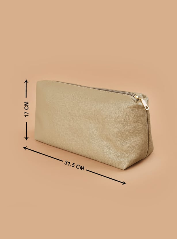 CODE Textured Handheld Bag with Pouch