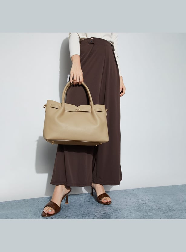 CODE Textured Handheld Bag with Pouch