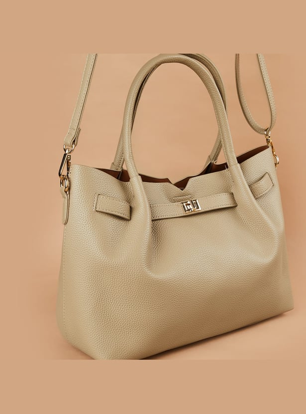 CODE Textured Handheld Bag with Pouch