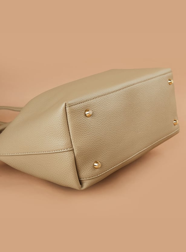 CODE Textured Handheld Bag with Pouch