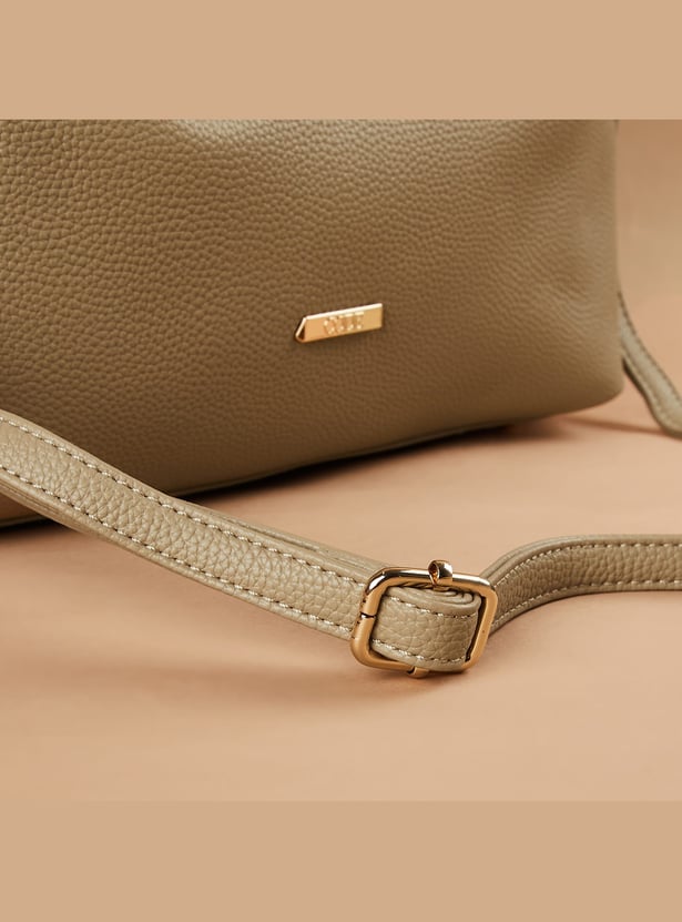 CODE Textured Handheld Bag with Pouch