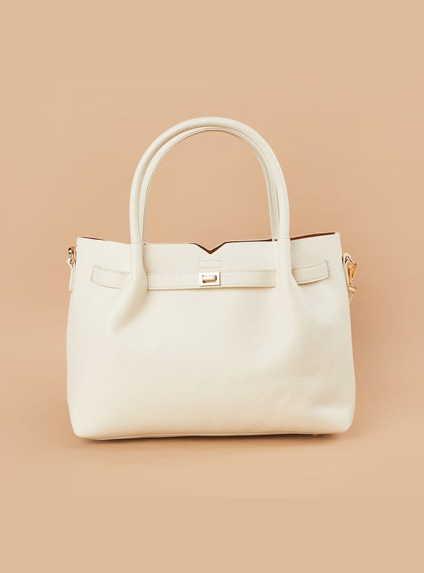 CODE Textured Handheld Bag with Pouch