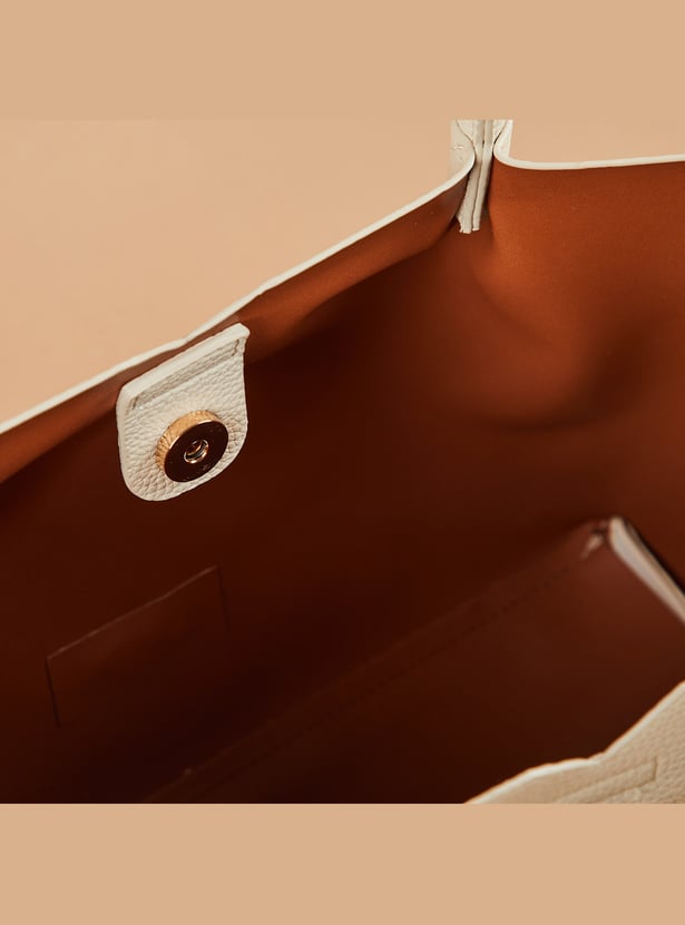 CODE Textured Handheld Bag with Pouch