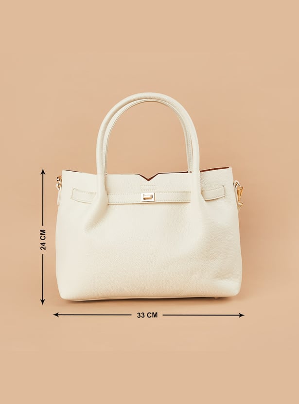 CODE Textured Handheld Bag with Pouch