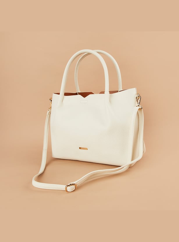 CODE Textured Handheld Bag with Pouch