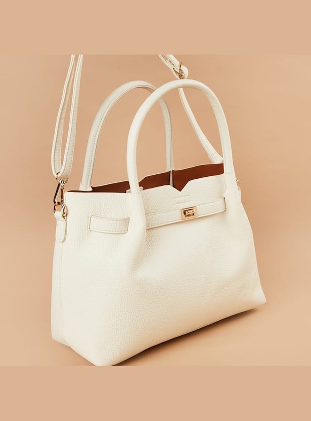 CODE Textured Handheld Bag with Pouch