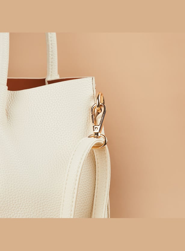 CODE Textured Handheld Bag with Pouch