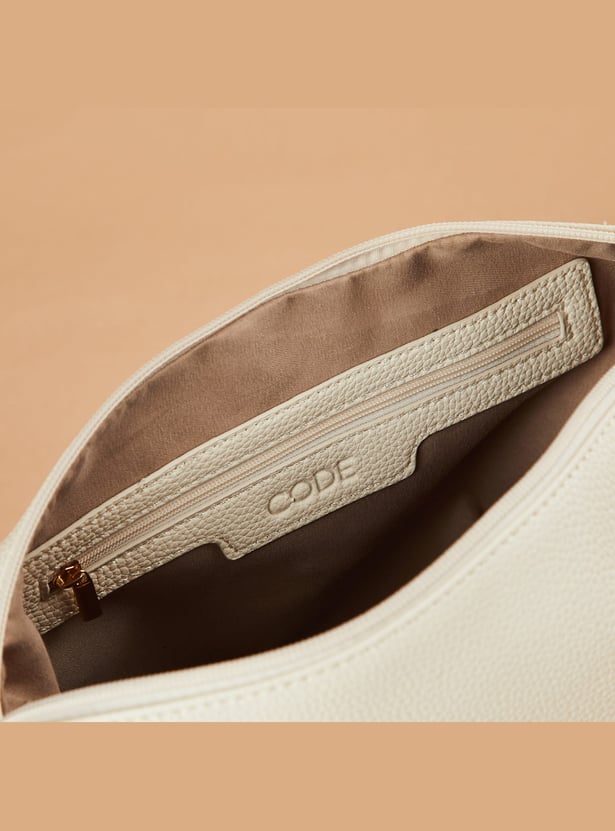 CODE Textured Handheld Bag with Pouch