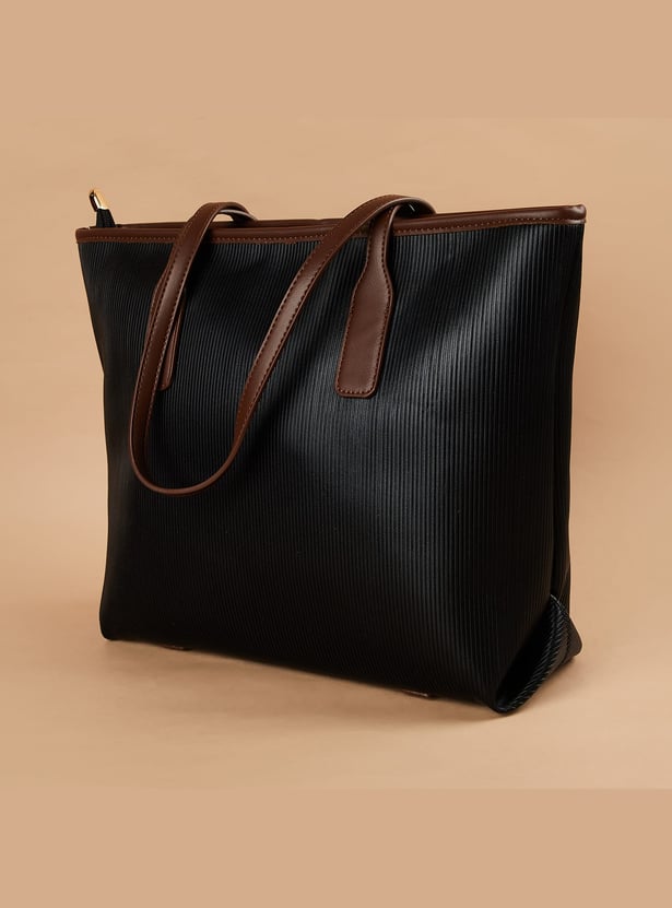 CODE Textured Shoulder Bag