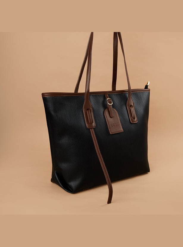 CODE Textured Shoulder Bag