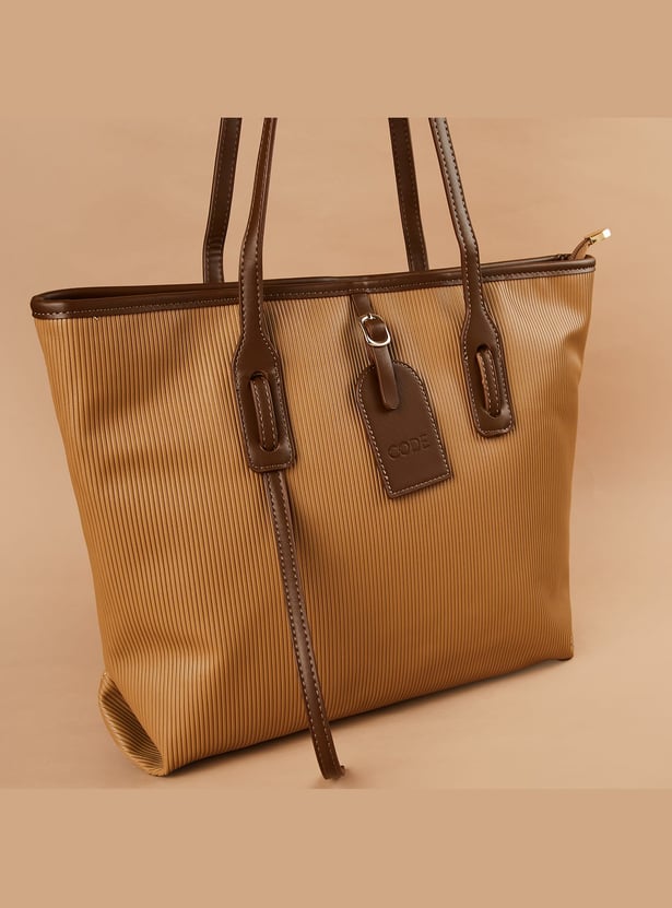 CODE Textured Shoulder Bag