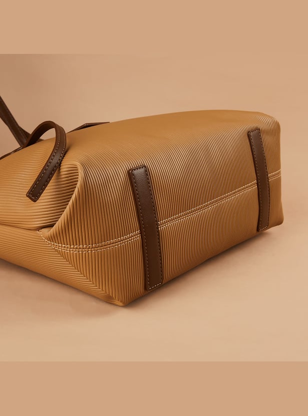 CODE Textured Shoulder Bag