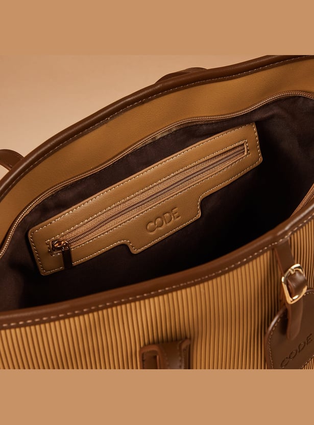 CODE Textured Shoulder Bag