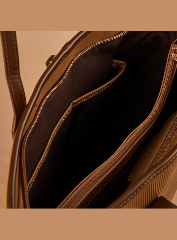 CODE Textured Shoulder Bag