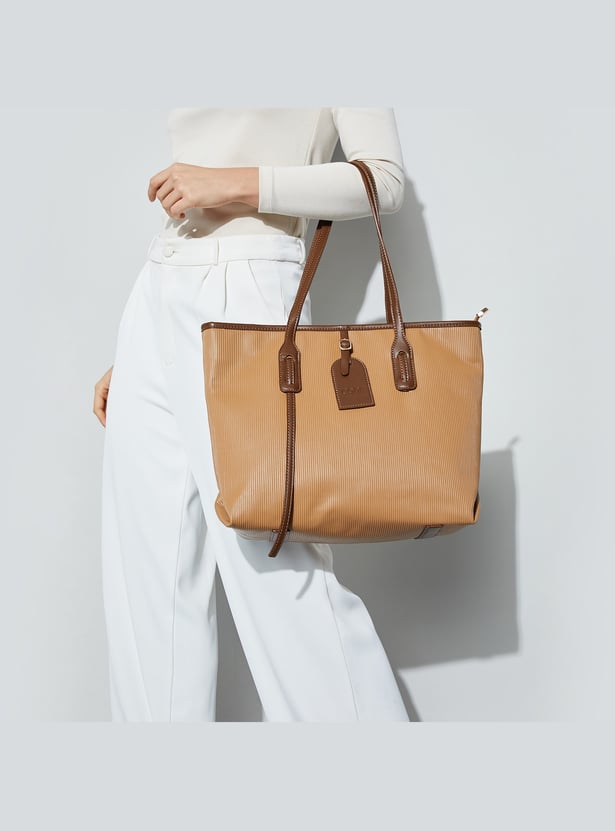 CODE Textured Shoulder Bag