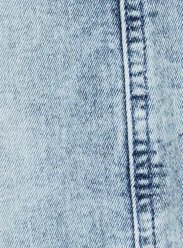 FAME FOREVER Girls Solid Mid-Rise Jeans