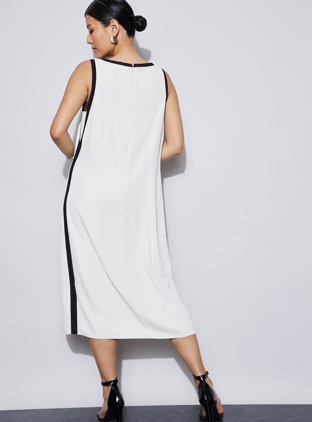CODE Solid Midi Dress