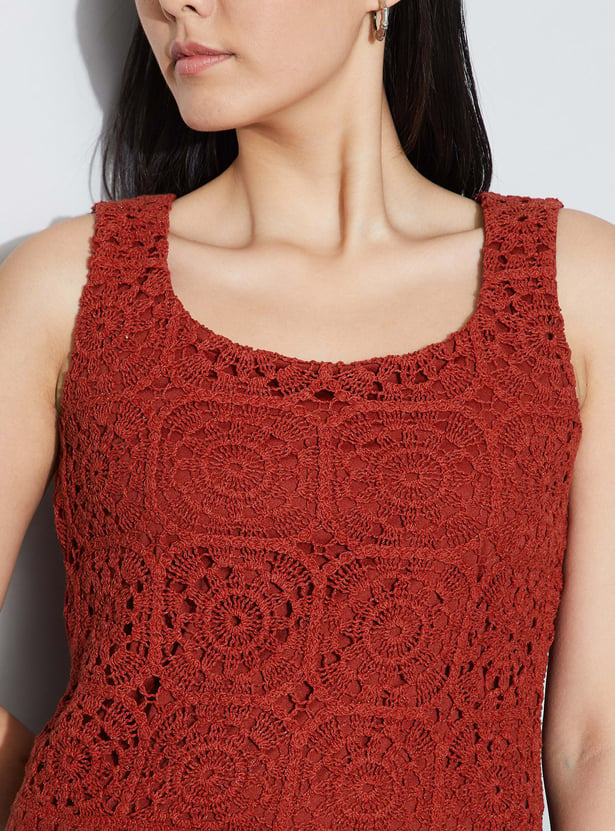 CODE Crochet Sleeveless Top