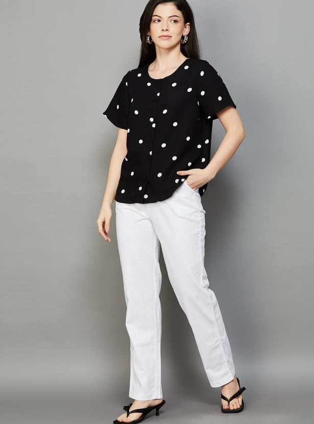 XPOSE Straight Fit Trousers