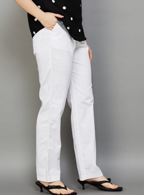 XPOSE Straight Fit Trousers
