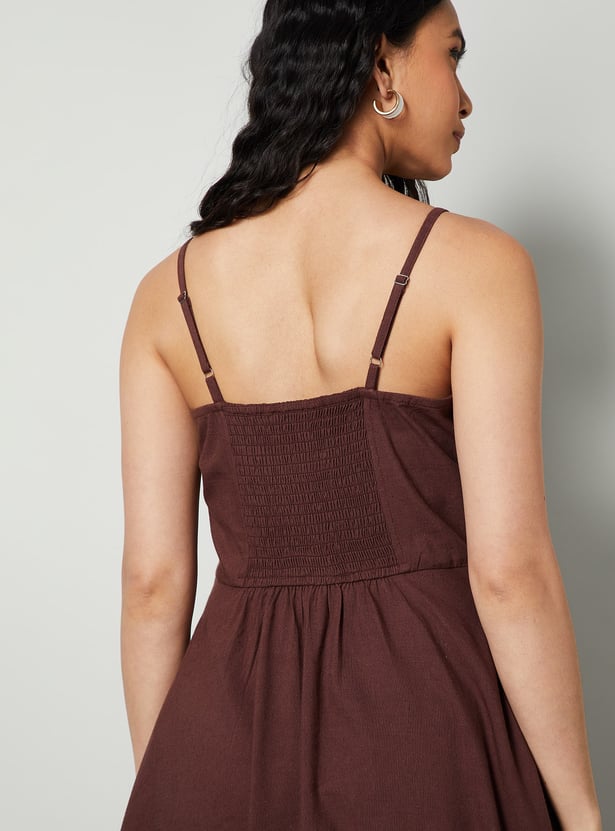 COLOUR ME Embroidered Tiered Dress