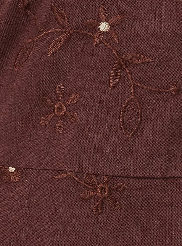 COLOUR ME Embroidered Tiered Dress