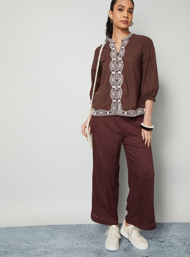 COLOUR ME Embroidered Top