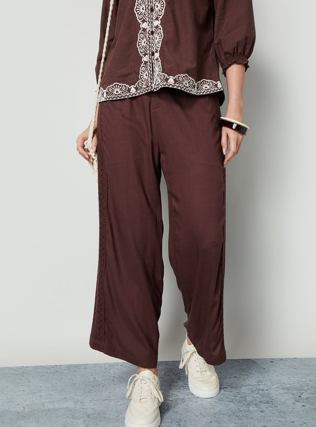 COLOUR ME Crochet Straight Pants