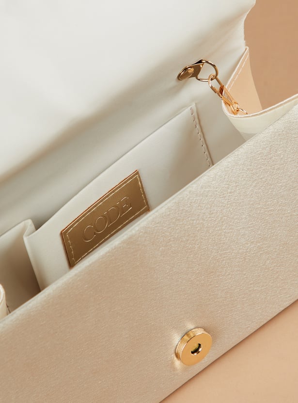 CODE Pleated Envelope Clutch