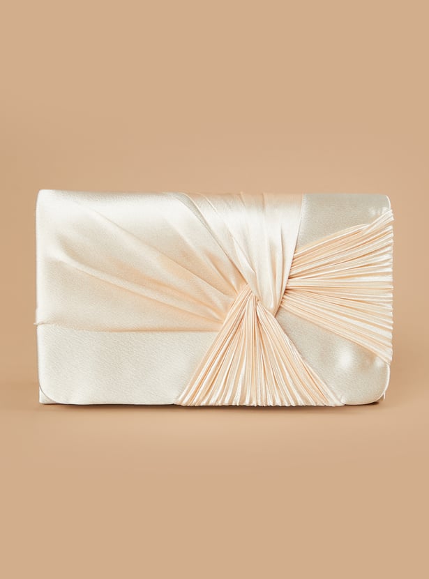 CODE Pleated Envelope Clutch