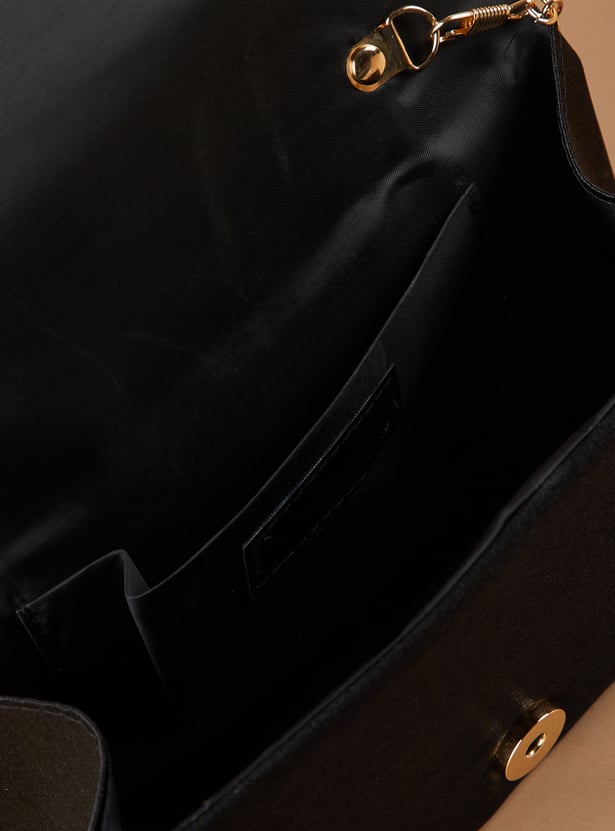 CODE Pleated Envelope Clutch