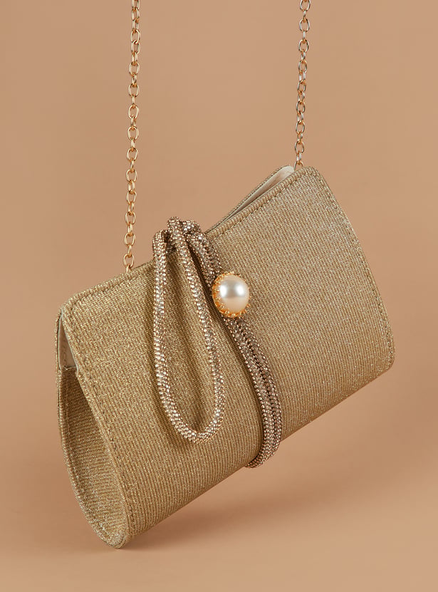 CODE Embellished Clutch