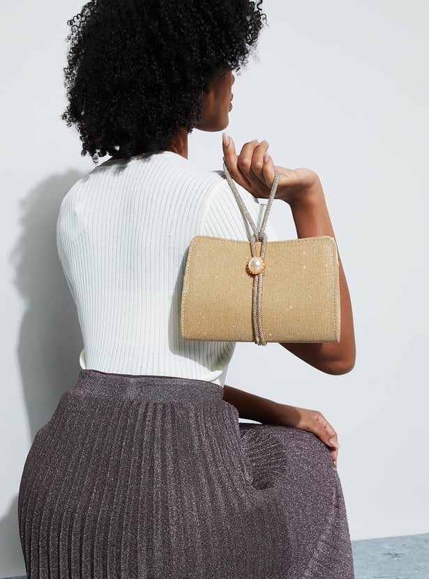 CODE Embellished Clutch