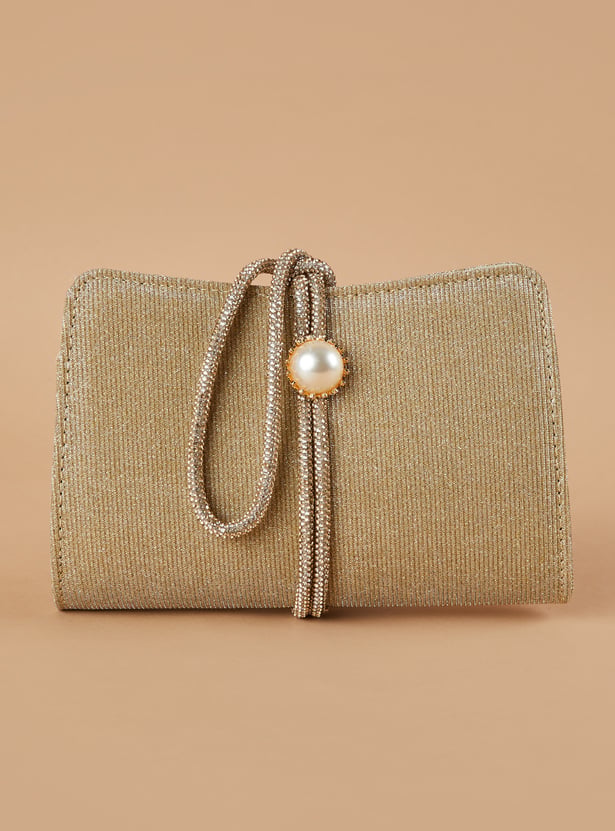 CODE Embellished Clutch