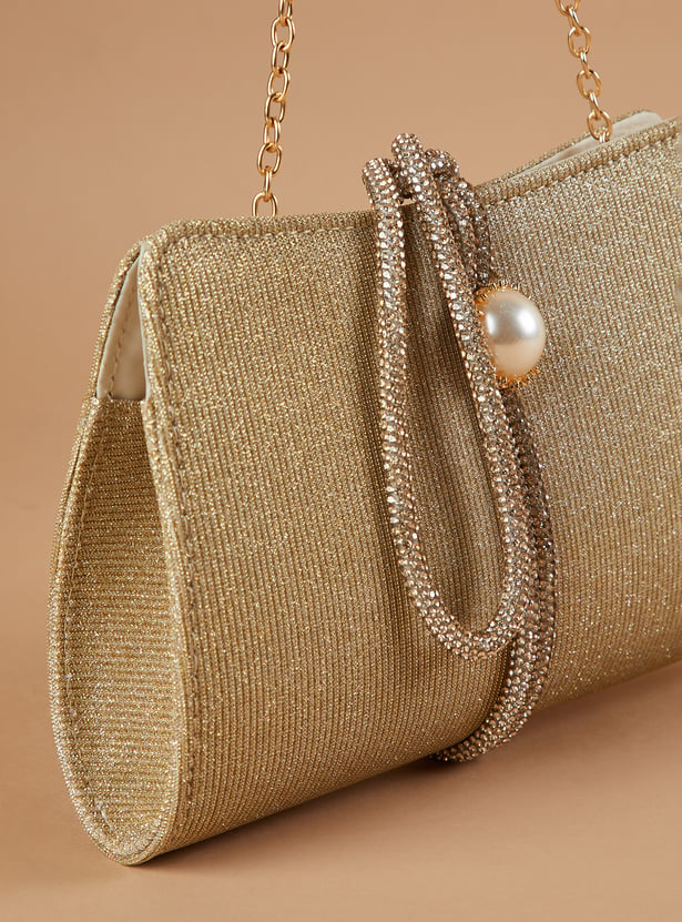 CODE Embellished Clutch