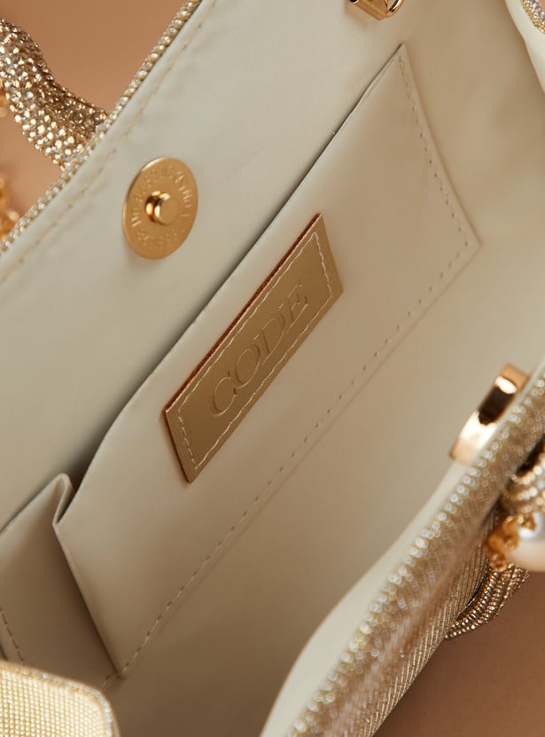 CODE Embellished Clutch