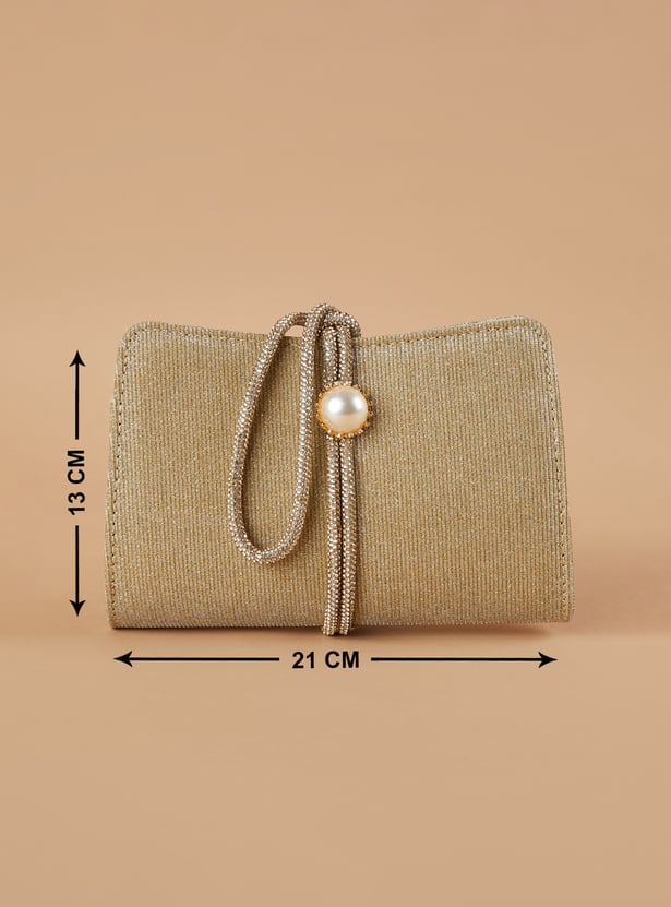 CODE Embellished Clutch