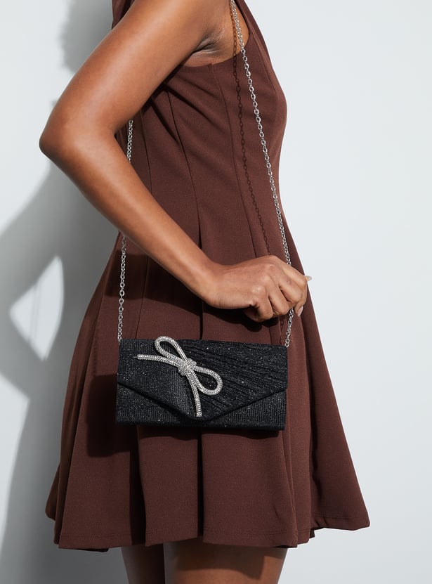 CODE Embellished Envelope Clutch