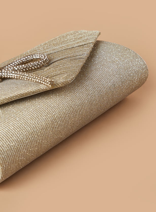 CODE Embellished Envelope Clutch