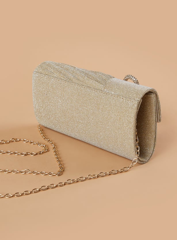 CODE Embellished Envelope Clutch