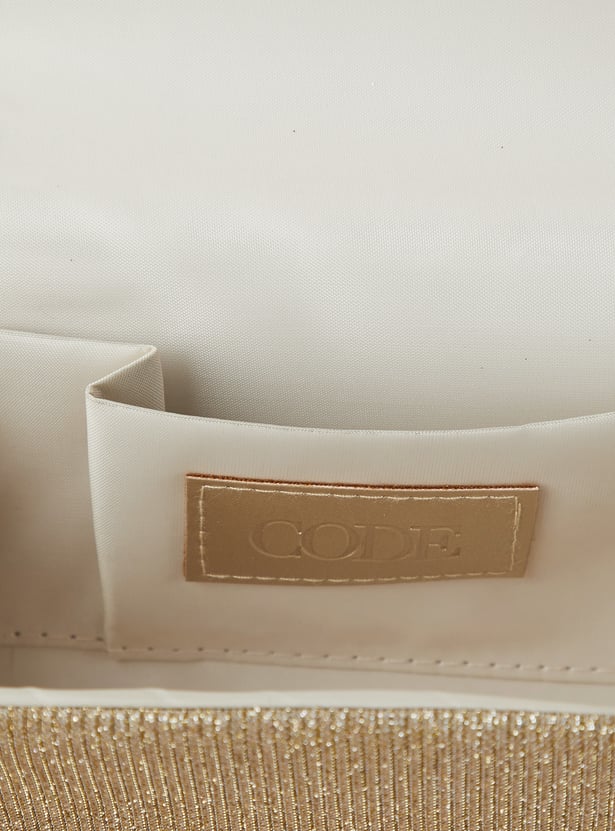 CODE Embellished Envelope Clutch