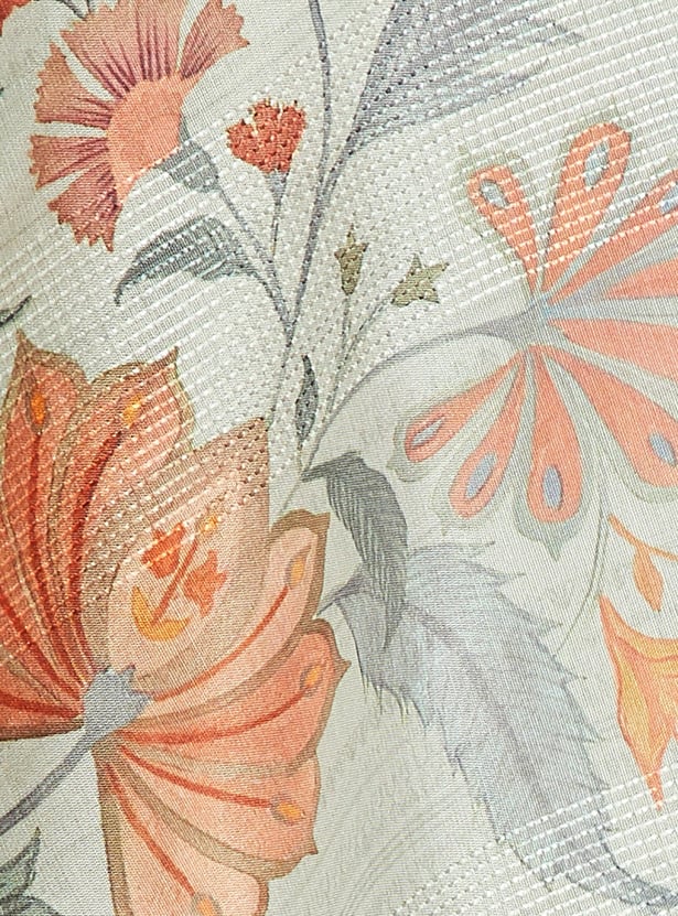 MELANGE Floral Print Straight Kurta Set