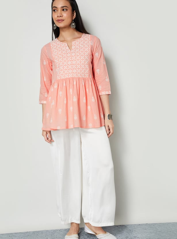 MELANGE Embroidered Tunic