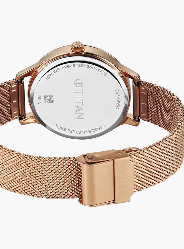 TITAN Purple Superheads Analog Mesh Strap Watch - 2634WM06
