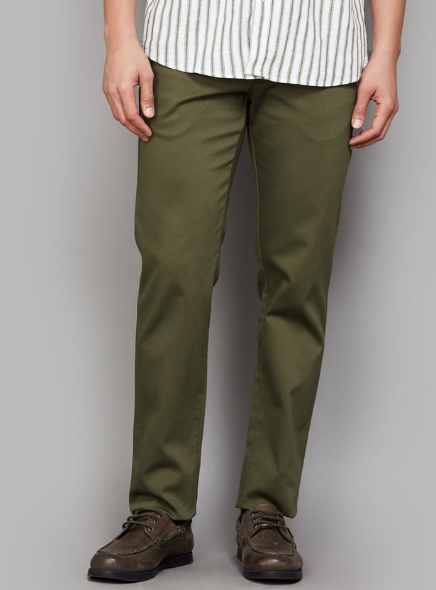 LP SPORT Solid Slim Fit Trousers