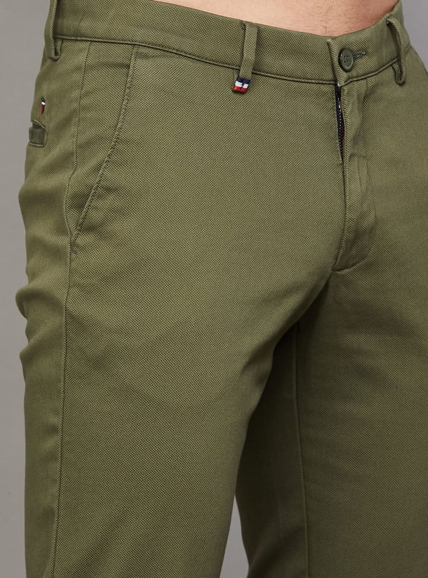 LP SPORT Solid Slim Fit Trousers