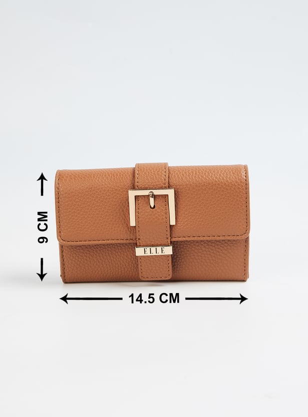 ELLE Solid Bi-Fold Wallet